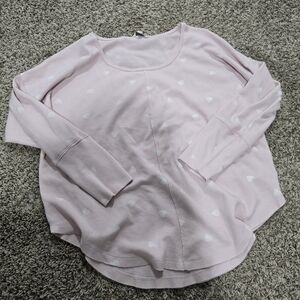 Lucky Brand Light Pink Heart Blouse